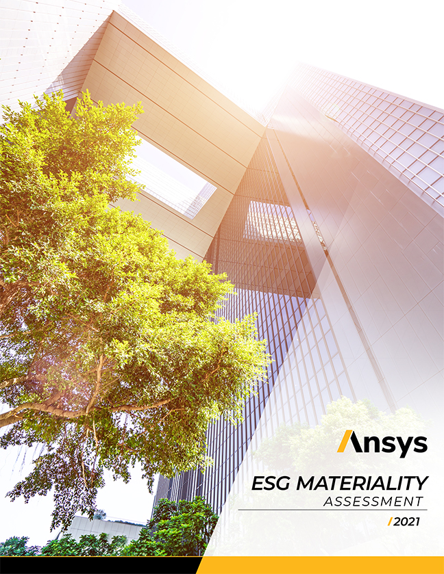 ESG Materiality Assessment 2021 Cover