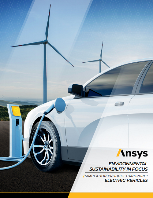 Cover image of Ansys Product Handprint Use Case Electric Vehicles