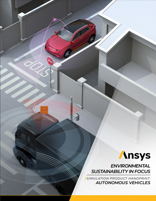 Cover image of Ansys Product Handprint Use Case Autonomous Vehicles