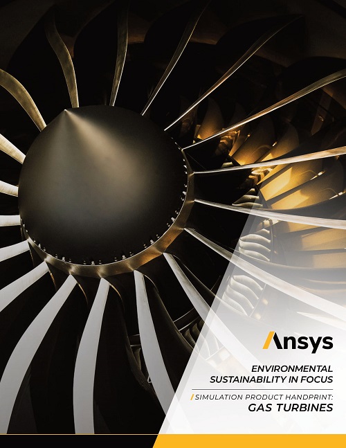 Cover image of Ansys Product Handprint Use Case Gas Turbines